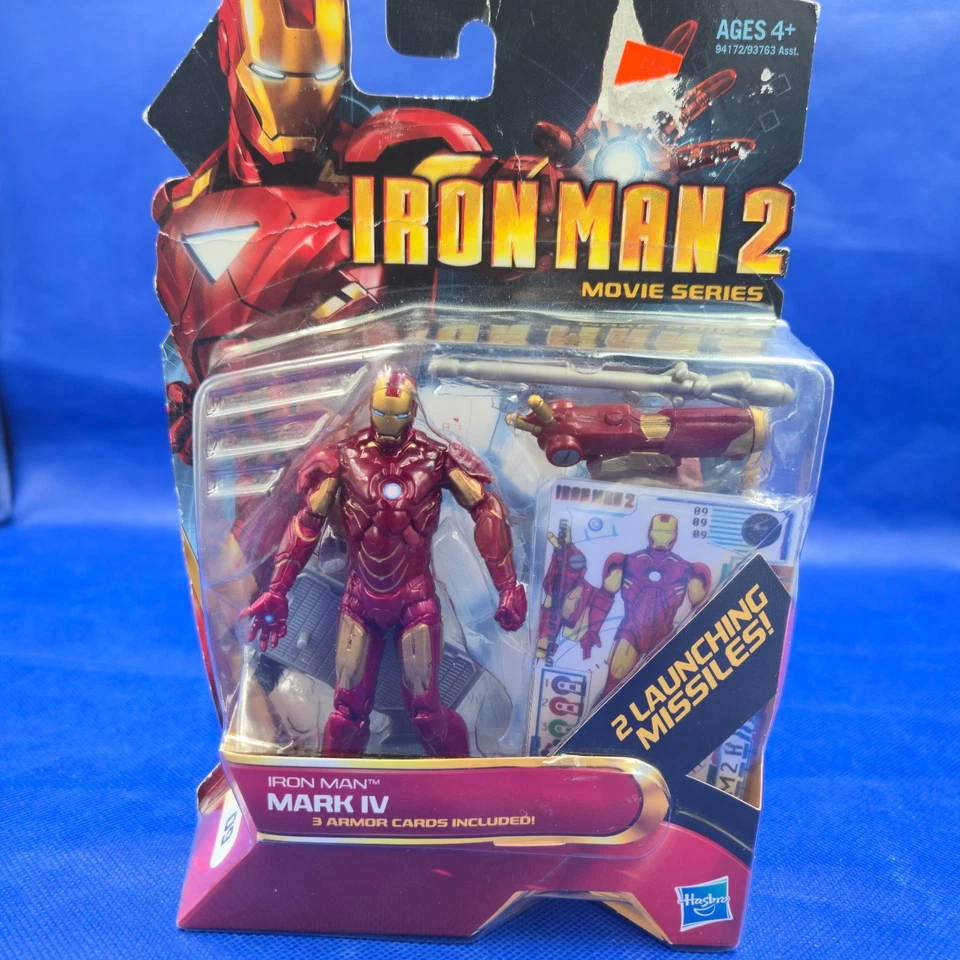 Iron Man 2 Hasbro Lote de 4 Figuras Máquina de Guerra Mark IV VI Serie de Películas de Cómic Foto 4 de 4