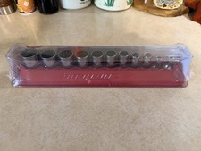 Snap-on 11 Piece 38 Drive Sae Shallow Socket Set New 6 Point New 211fsy