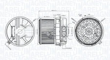 MAGNETI MARELLI Innenraumgebläse 069412272010 12V 192W 141mm für TOYOTA AYGO 107