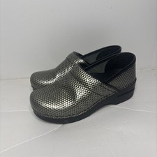 Dansko Metalic Gray Clogs Nursing Women  s Shoes Sz EU 36 / US - 5.5
