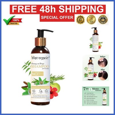 Blise Organic Rosemary Shampoo - Anti Hair Fall & Dandruff Treatment