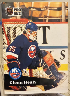 1991-92 Pro Set French Glenn Healy #153 New York Islanders