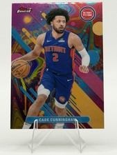 2025-26 Topps Finest #37 Cade Cunningham Oil Spill Refractor SP Detroit Pistons