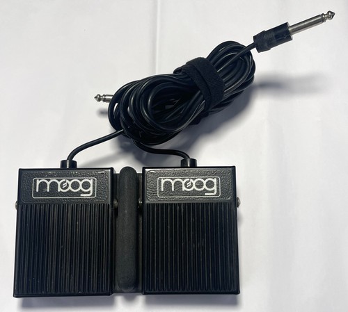 Moog 1122 Dual Footswitch Pedal for Memorymoog 1980s - Black - Very Rare!