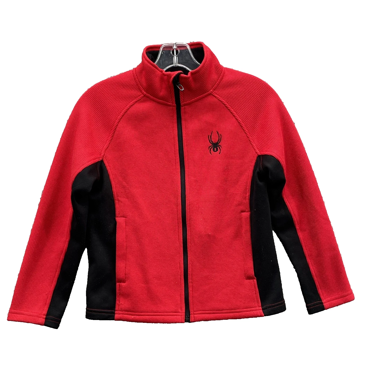 Spyder Jacket Youth Small Red Fleece Camping Hiking Sportswear Outdoor Camp Hike