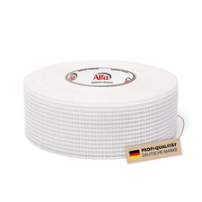 Alfa Gitterband selbstklebend - Anti-Rissband aus Glasfasergewebe | 90 m