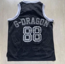 BIGBANG G-DRAGON Jersey Tank Top 88 Black Mesh F Size Kpop VIP Rare