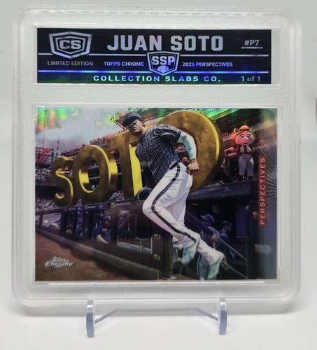 2026 Topps Chrome SSP Juan Soto  Refractor  Perspectives Collection Slabs Co 1/1