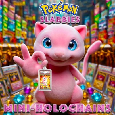  SLABBIES  PREMIUM   Pokémon PSA 10 Keychains  (Mini)  THE ORIGINAL 