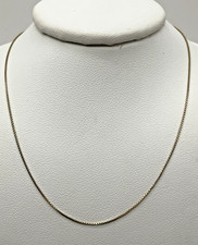 14K Yellow Gold 19  Box Chain Necklace