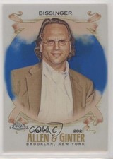 2021 Topps Allen & Ginter Chrome Blue Refractor 86/150 Buzz Bissinger #262 m4h