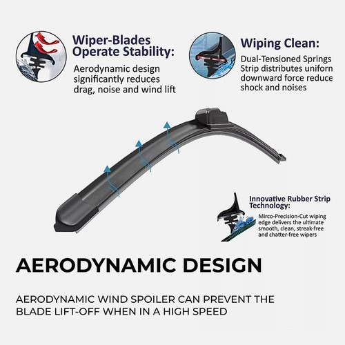 Wiper Blades for Toyota Land Cruiser 100 Series Rear Tailgate 1998 - 2007 -Front - Picture 4 of 7