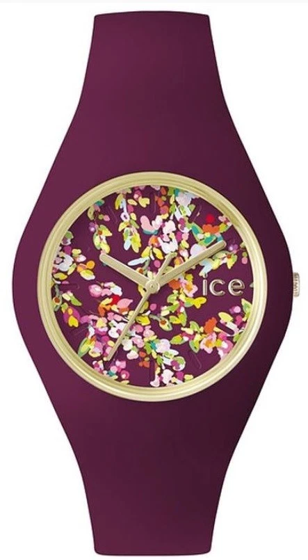 Ice-Watch ICE 001309 flower wonderland Medium Damenuhr neu Silikon Lila M14 - Bild 1 von 1