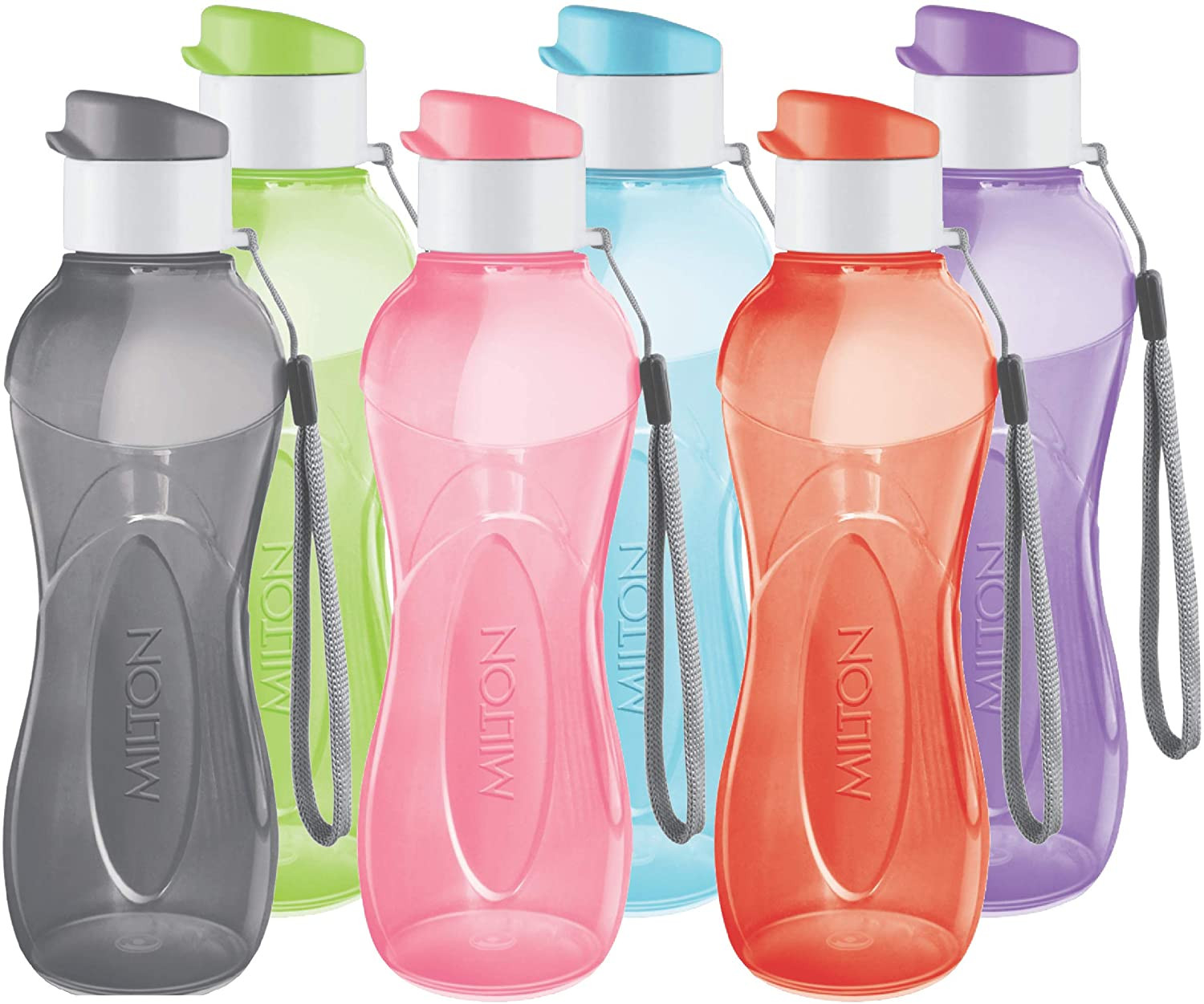 Water Bottle Kids Reusable Leakproof 12 Oz Plastic Wide Mout
