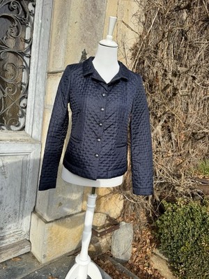 Cop.Copine navy quilted jacket