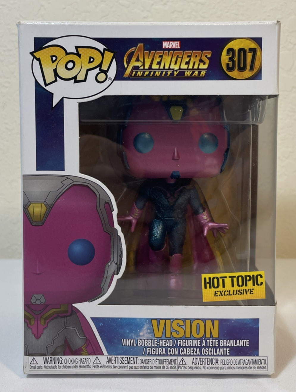 En Oferta Funko Pop! Vinilo: Marvel - Vision - Hot Topic (Ht) (Exclusivo) #307