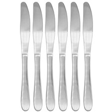 6 Messer Tafelmesser Menümesser Besteck Essen Küche Gastronomie Set Edelstahl