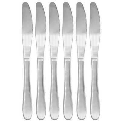6 Messer Tafelmesser Menümesser Besteck Essen Küche Gastronomie Set Edelstahl