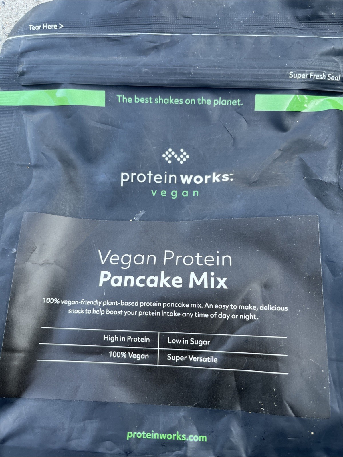 Protein Works Vegan High Protein Pancake Mix Banana 500g Bbe 02/2025