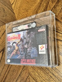 SUPER CASTLEVANIA IV 4 VGA 80 NM Graded H-Seam Factory Sealed 1991 S NES NEW