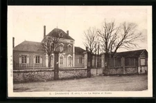 CPA Dammarie, la Mairie et Ecoles 