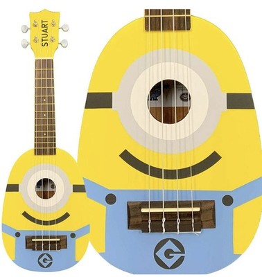  VERY RARE KIWAYA UKULELE MINIONS MN-20 w/ Kevin Case Pineapple Japan F/S