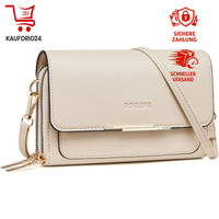 UmhäNgetasche Damen Vegan Leder Klein Crossbody Handytasche Mit Kartenschlitz