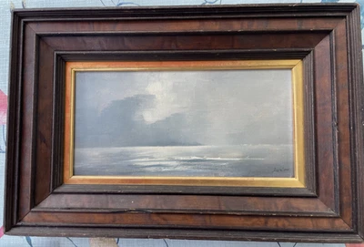 Ölgemälde "Meeresstimmung" Anselm Prester, der Langeoog -Maler - Bild 1 von 4