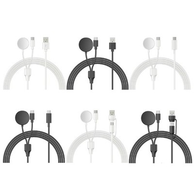2 in 1 Charging Solution Streamlined Charging Cable Watch Charging for Watch 6/5