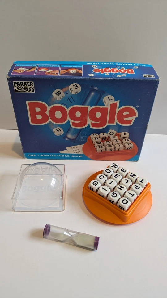 Boggle Parker Brothers Board Game 1999 Vintage Set - Used Family Fun Game Retro - Image 3 of 4