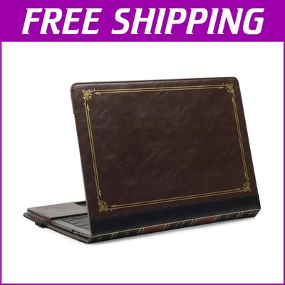 Elastic Closure Brown Leather Case for MacBook Pro 13''   Classy and Protective