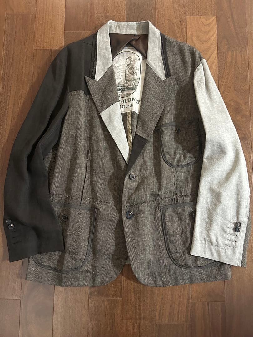 Ziggy Chen 23SS Patchwork Jacket Size 48 Spring S… - image 1