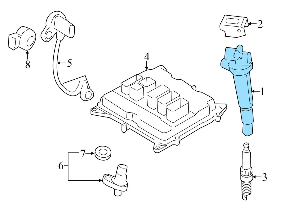 BMW ALPINA B6 XDRIVE 2015-2016 gran cupé - bobina de encendido 7594937 Foto 3 de 4