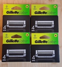 Gillete Labs Mens Razor Blade Replacement Cartridge Packs x4 Brand New