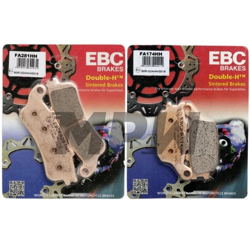 Kawasaki EN 650 Vulcan 2016-2025 EBC HH Sintered Brake Pads Kit Front & Rear