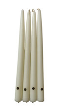 Set of 4 Colonial Candle of Cape Cod Taper Candles White Made in the USA