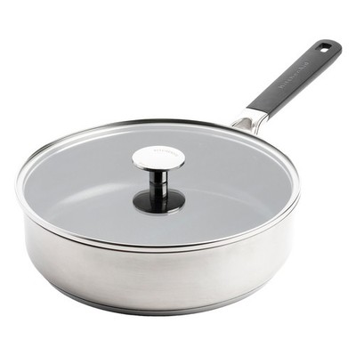 KitchenAid Classic Stainless Steel Pfanne 26cm silber - Antihaftbeschichtung