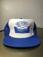 Vtg 80s Du Pont Automotive Hat Cap Logo Mesh USA Snap Back Trucker Baseball Hat