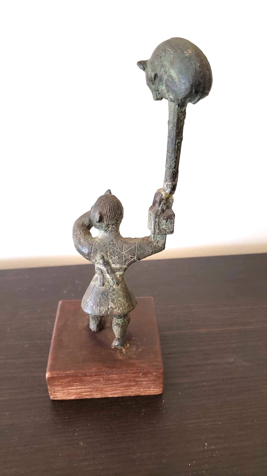 Vintage 1970s ~ Alva Museum Replica: Bear Tamer Statue from the Smithsonian