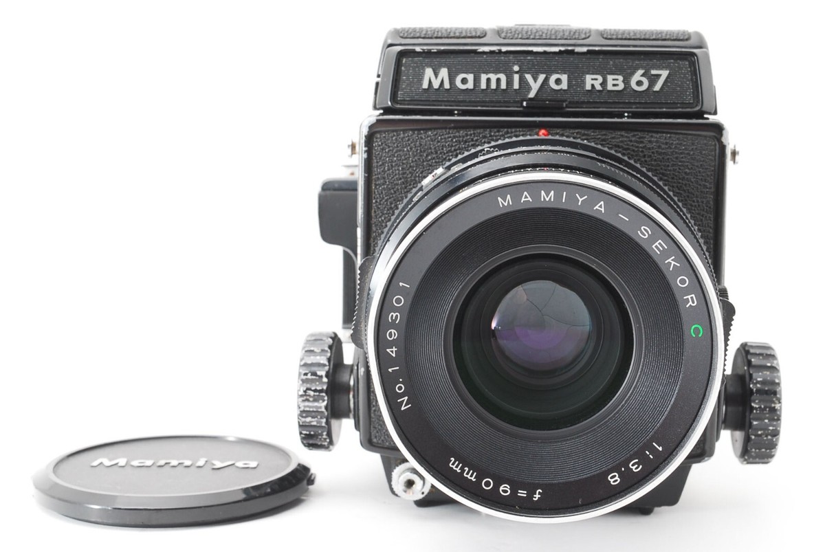 Exc+5] MAMIYA RB67 Pro S SEKOR C 90mm F3.8 Lens 120 FilmBack