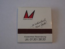 Zeszyt zapałek "REMA-Hotels"
