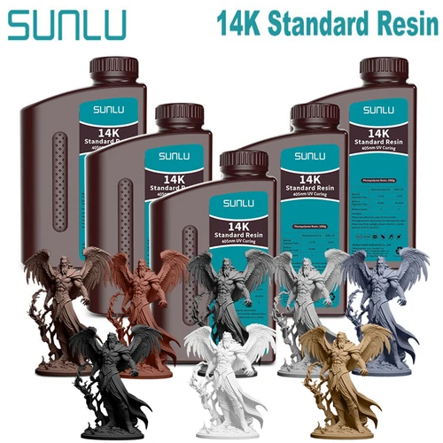 SUNLU 14K Standard Resin 1KG,3D Drucker Resin,Higher Precision,Matte Oberfläche