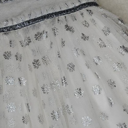 Sweet Heart Rose Silver Snowflake Merry Christmas Dress, Sz 18M, New! - Picture 3 of 9