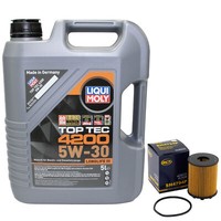 MotoröL Set 5W-30 5 Liter + ÖLfilter SH 4794 P FüR Fiat Grande Punto