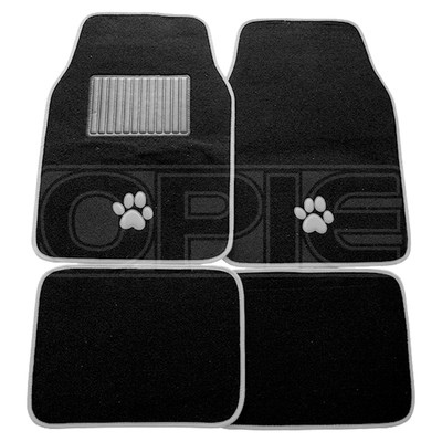 Summit Sum 723 Grey Paw Print Car Mats Single 5012758784779 Ebay