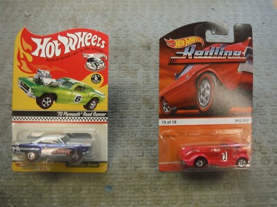 Lot Of 2 Hot Wheels 1/64 Die Cast 1970 Road Runner And Mig Rig CFN86-D710 *Col2