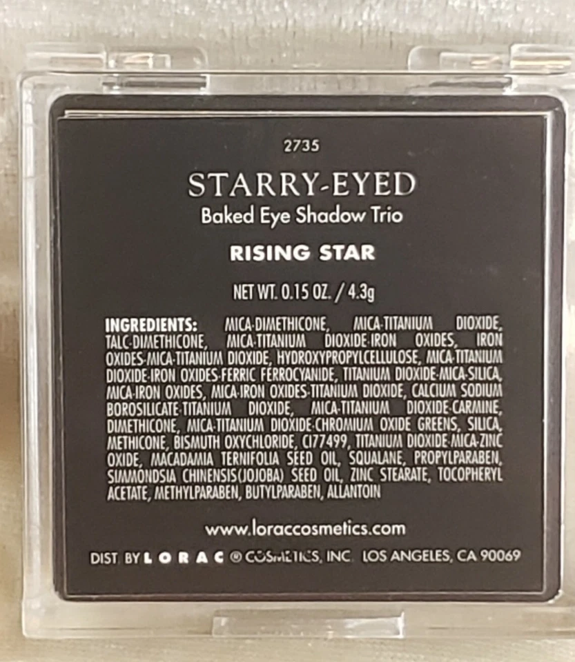 LORAC Starry-Eyed 烘焙眼影三重奏 RISING STAR 0.15 盎司 4.25 克 罕见 HTF — 第 4/4 张图片