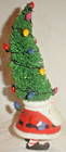 SANTA FIGURE w TREE & LIGHTS on HEAD/Santa 3.5", total height 7.5" — photo 5