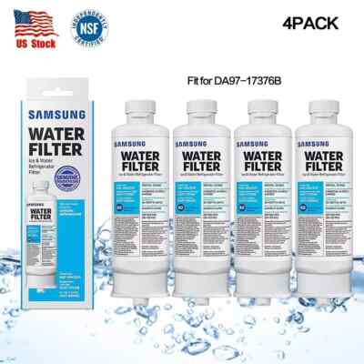 NEW 4 PACK Genuine Samsung DA97-17376B HAF-QIN/EXP REFRIGERATOR Water Filter