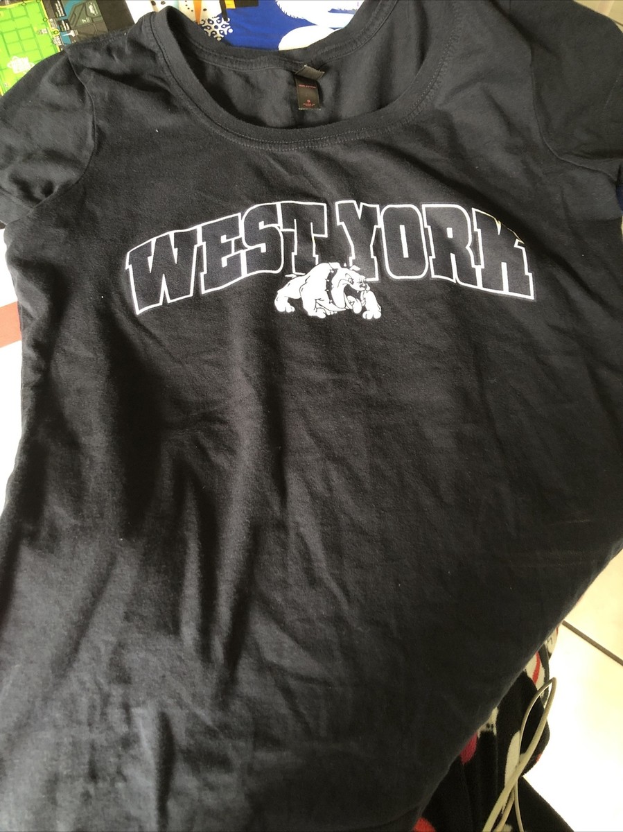 Adult Unisex Small West York Navy White Bulldog's Shirt